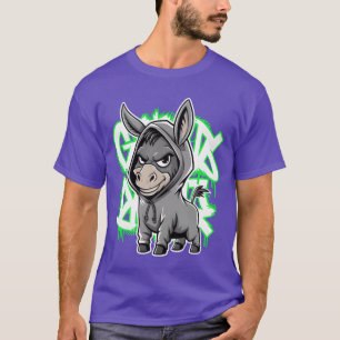 Donkey Urban Animal Style Animal Lover funny T-Shirt