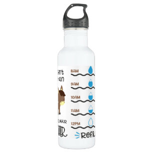 Donkey, Water Tracker. 710 Ml Water Bottle