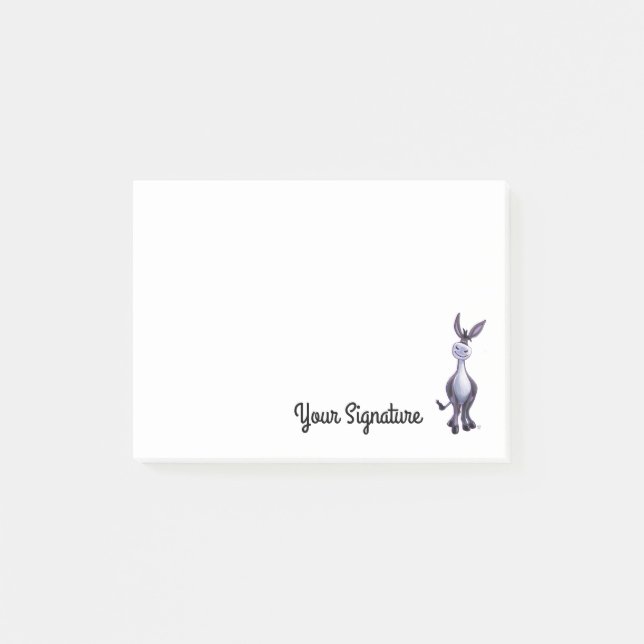 Donkey with Personised Post It Post-it Notes (Front)