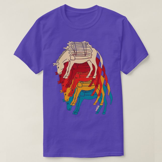 Donkey with woods T-Shirt (Design Front)