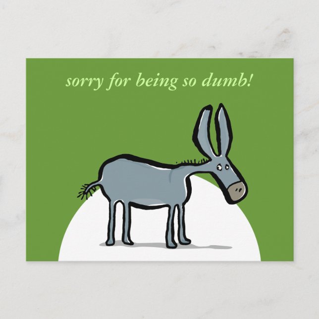 donkey - with your own words! postcard (Front)