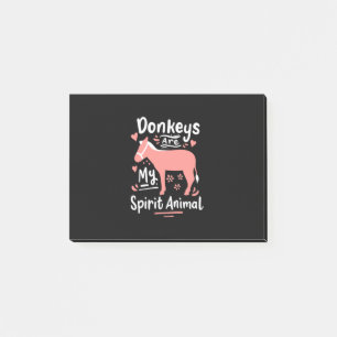Donkeys Are My Spirit Animal Post-it Notes