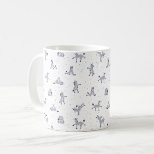 Donkeys doing yoga coffee mug