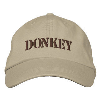 DONKEYS EMBROIDERED HAT