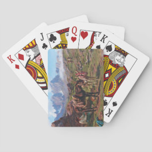 Donkeys in the Pyrenees Mountains (Rosa Bonheur) Playing Cards