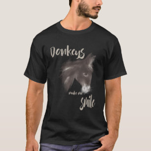 Donkeys Make Me Smile Donkey T-Shirt