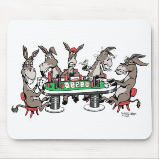 DONKEYS PLAY'IN POKER MOUSE PAD