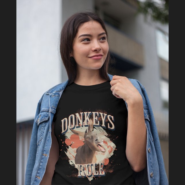 Donkeys Rule - Donkey Lover T-Shirt (Creator Uploaded)