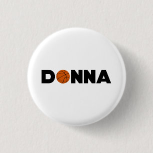 Donna Basketball 3 Cm Round Badge