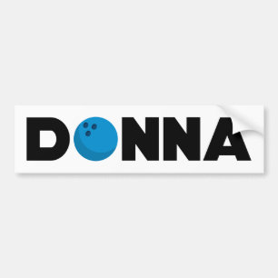 Donna bowling bumper sticker
