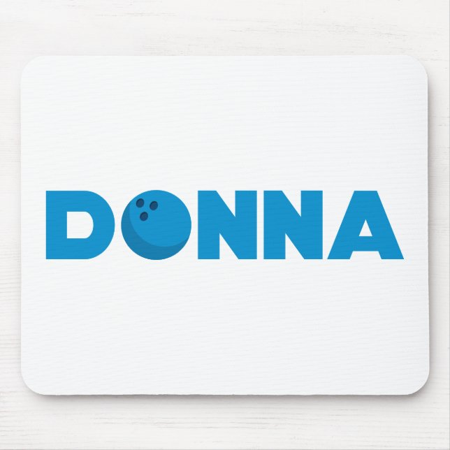 Donna bowling mouse pad (Front)