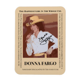 DONNA FARGO Flexible Photo Magnet, 3"x4" Magnet