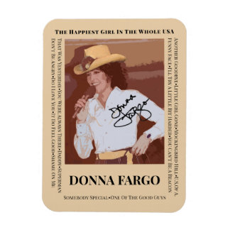 DONNA FARGO Flexible Photo Magnet, 3"x4" Magnet