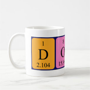 Donna periodic table name mug