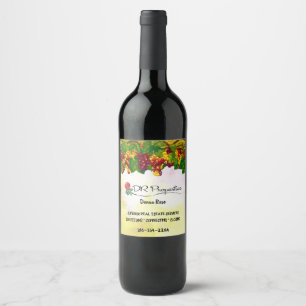 Donna Rose Custom Wine Bottle Label (3.5" x 4")