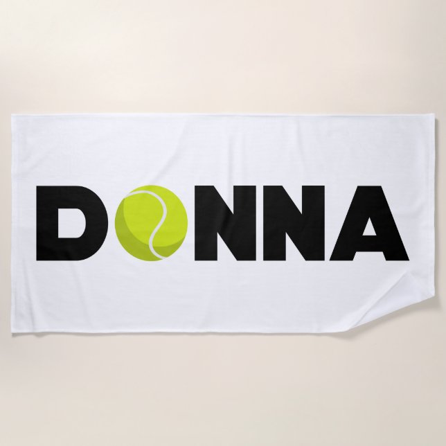 Donna Tennis Beach Towel (Front)