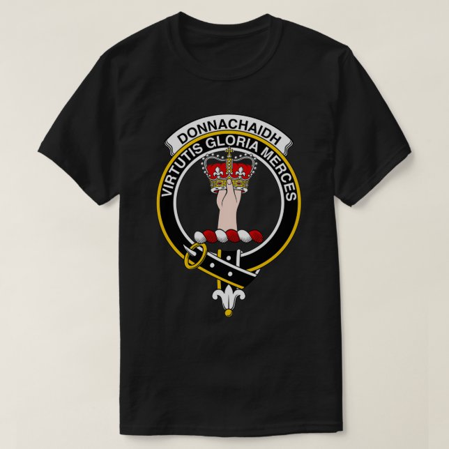 Donnachaidh Crest Tartan Clan Scottish Clan T-Shirt (Design Front)