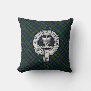 Donnachaidh (Robertson) Hunting tartan Crest Cushion