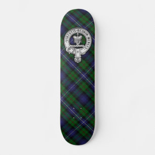 Donnachaidh (Robertson) Hunting tartan Crest Skateboard