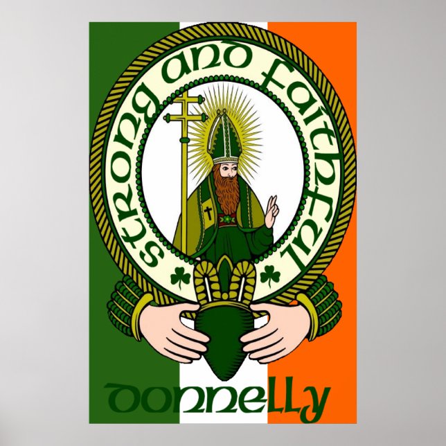 Donnelly Clan Motto Poster Print (Front)