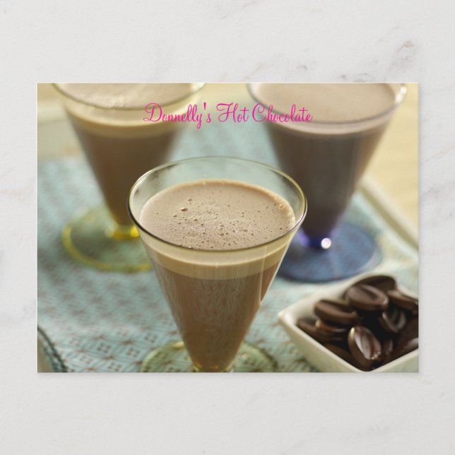 Donnelly's Hot Chocolate Postcard (Front)
