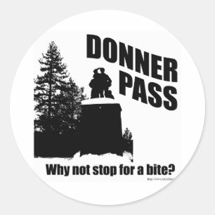 Donner Pass Classic Round Sticker