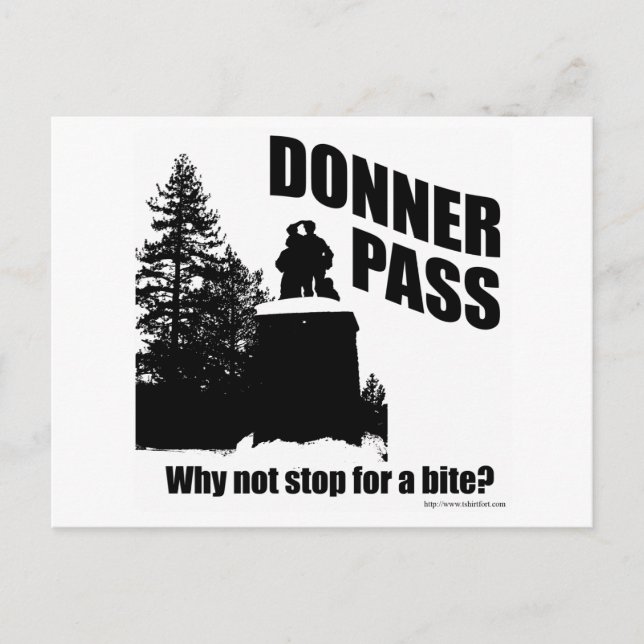 Donner Pass Postcard (Front)