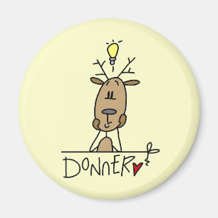Donner Reindeer Christmas T-shirts and Gifts Magnet