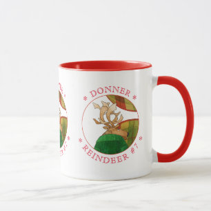 DONNER REINDEER Red Combo Mug
