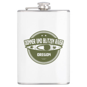 Donner und Blitzen River Oregon Kayaking Hip Flask