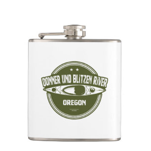 Donner und Blitzen River Oregon Kayaking Hip Flask
