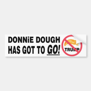"Donnie Dough" bumper sticker