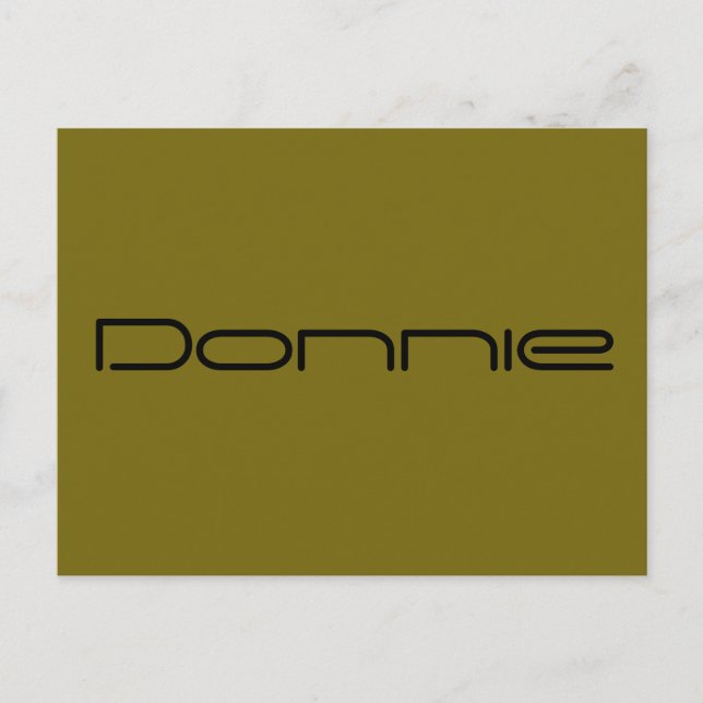 Donnie,Orphan Black character,geometric font Postcard (Front)