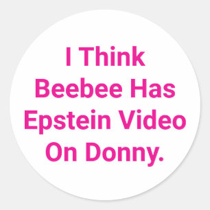 Donny's Epstein Video Hankamer Artjunkhaus Comic  Classic Round Sticker