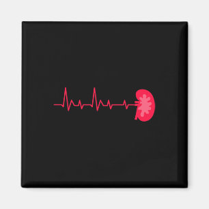 Donor - Ekg Heartbeat Kidney Disease Awareness Magnet
