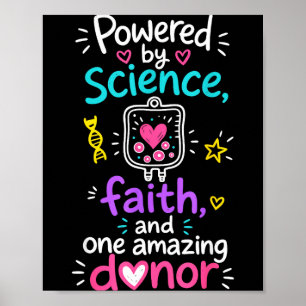 Donor stem cell transplant survivor thankful poster