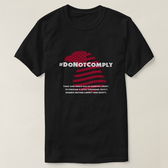 #DONOTCOMPLY T-SHIRT FOR MEN AND WOMEN (Design Front)