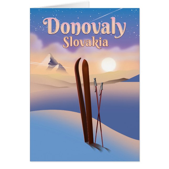 Donovaly Slovakia Ski poster. (Front)