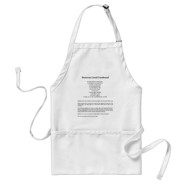 Donovan Creed Cornbread Recipe Standard Apron (Front)