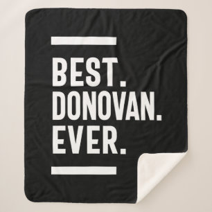 Donovan Personalised Name Birthday Gift Sherpa Blanket