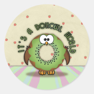 donowl kiwi - classic round sticker