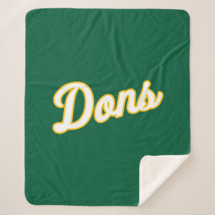 Dons Script Logo Sherpa Blanket