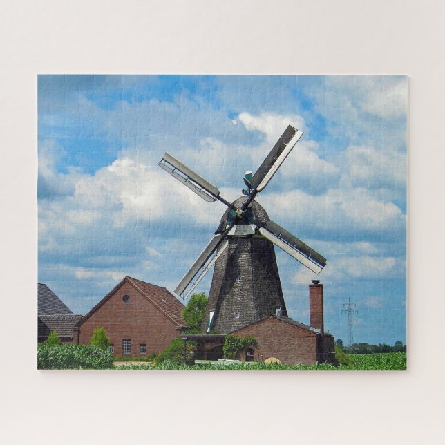 Donsbrüggen Germany Windmill. Jigsaw Puzzle (Horizontal)