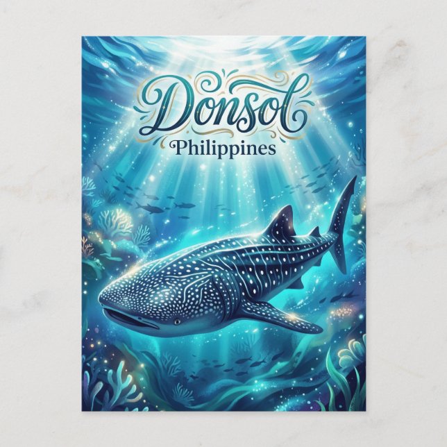Donsol Whale Shark Research Philippines Postcard (Front)
