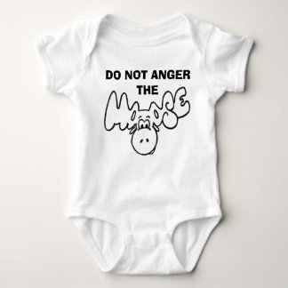 Don't anger the moose baby bodysuit