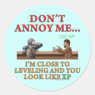 Don't Annoy Me Classic Round Sticker