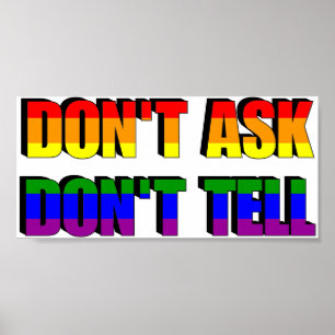 Don't Ask Don't Tell Poster