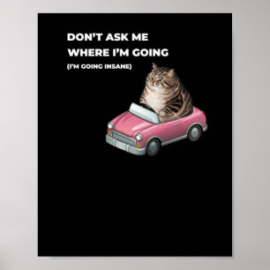 Don't Ask Me Where I'm Going (i'm Going Insane) Wh Poster