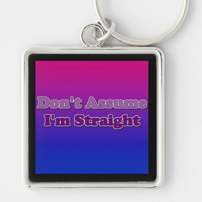 Don't Assume Keychain (Front)