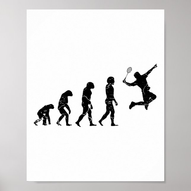 Don't Be A Net Picker Badminton Player Shuttle Rac Poster (Front)